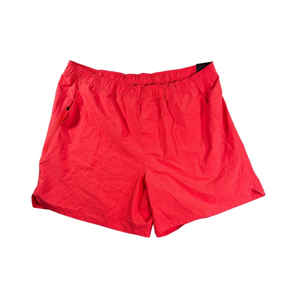 DSG Mens Agility Short 6 Inch Inseam Red Athletic Fit Training Gym XL NEW